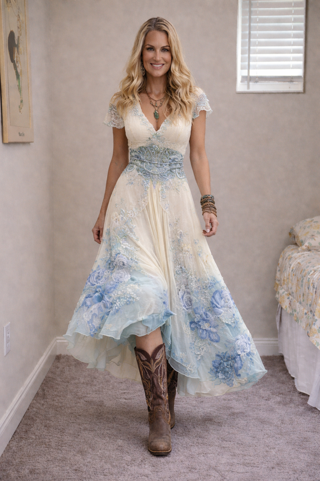 Jullia™ | Stijlvolle vintage geïnspireerde boho jurk