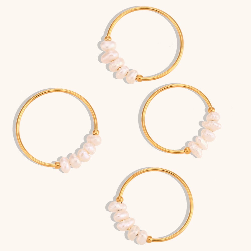 Anello con Perle d'Acqua Dolce