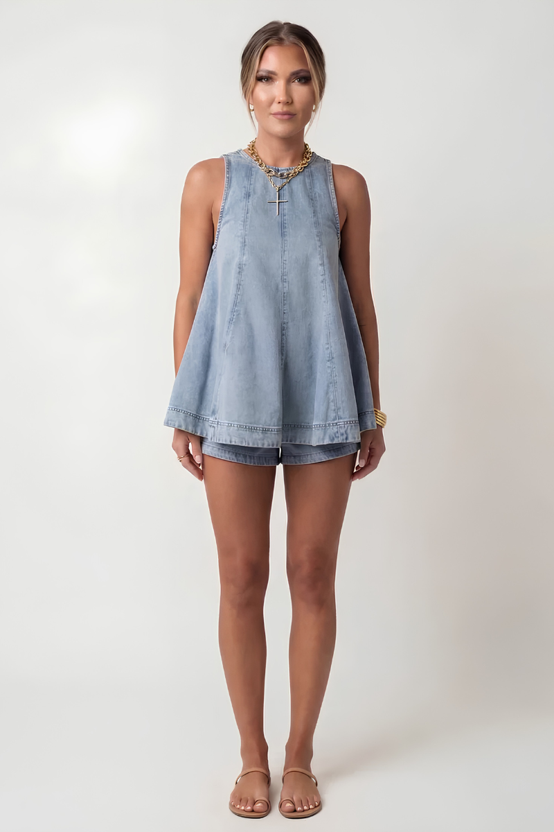 Mira™ | Casual Losse Denim Set