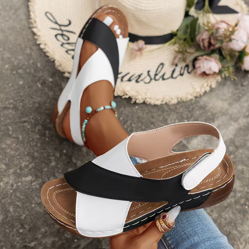 Santorini - Ortho Platform Crisscross Sandals