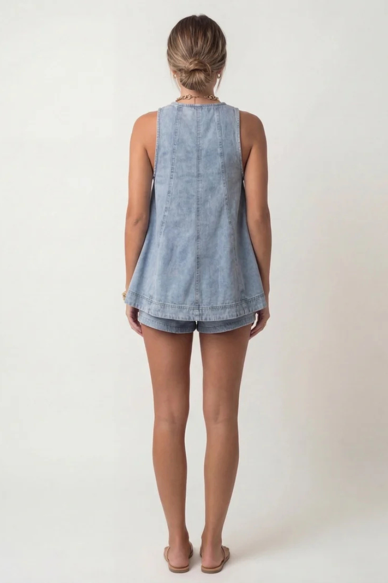 Mira™ | Casual Losse Denim Set