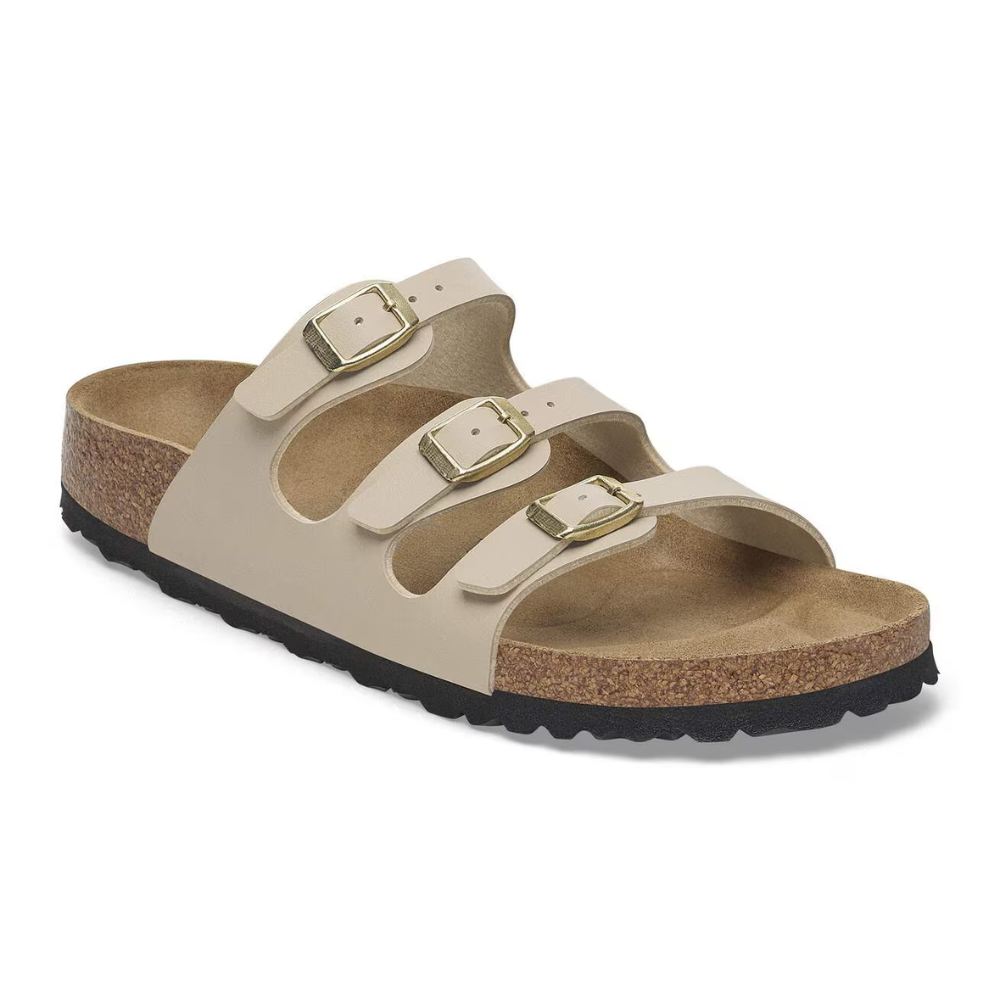 Florida Three-Strap Cork Sandals