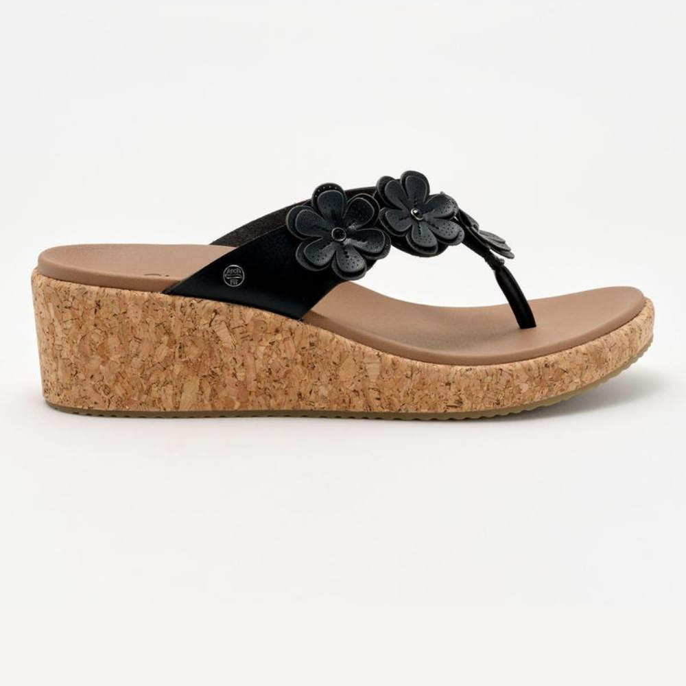 SK - Rare Blossom Cork Wedge Sandals – The Wedge That Stops Traffic