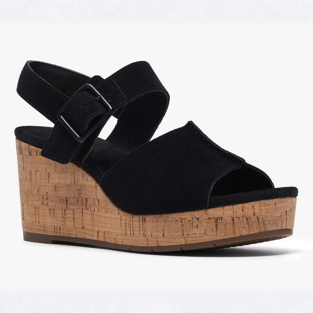 Bella Suede Platform Wedge Sandals – Cloud-Soft All Day