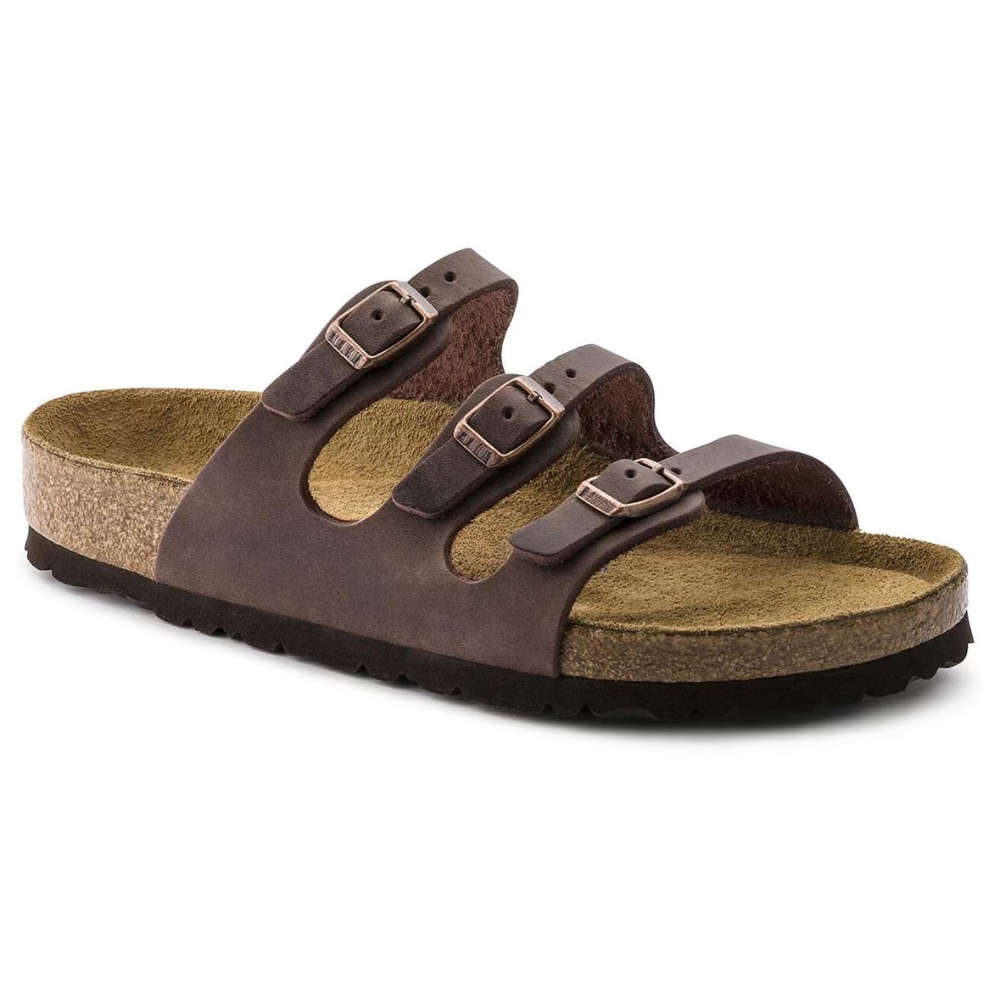 Florida Three-Strap Cork Sandals