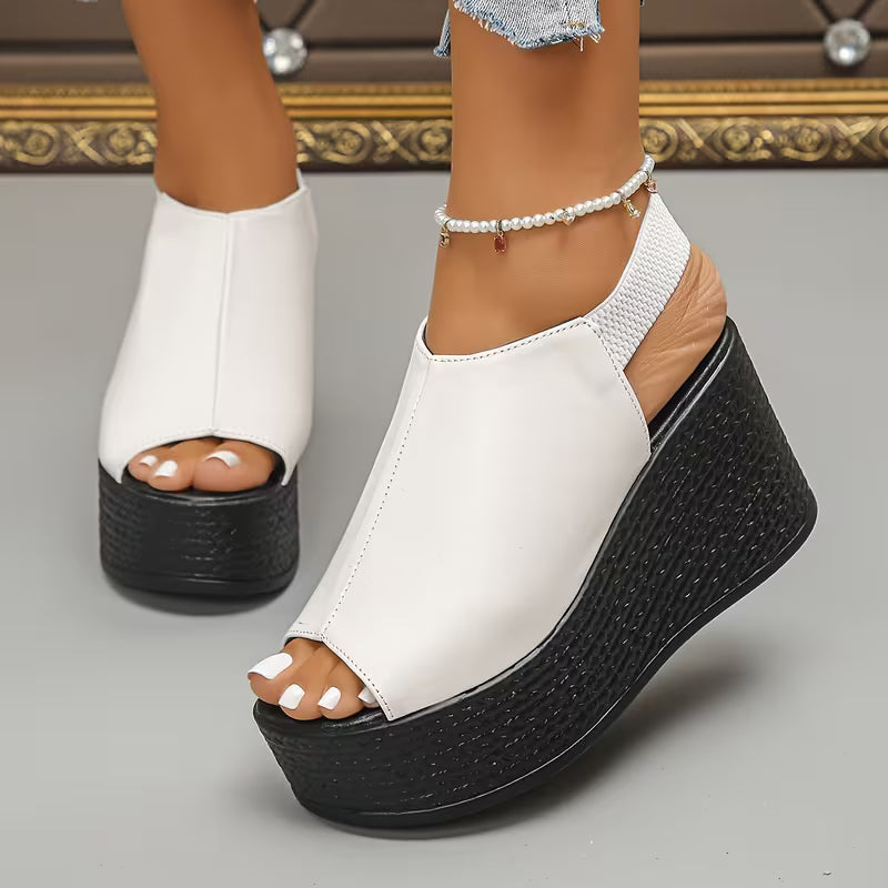 Monaco - Slingback Wedge Sandals