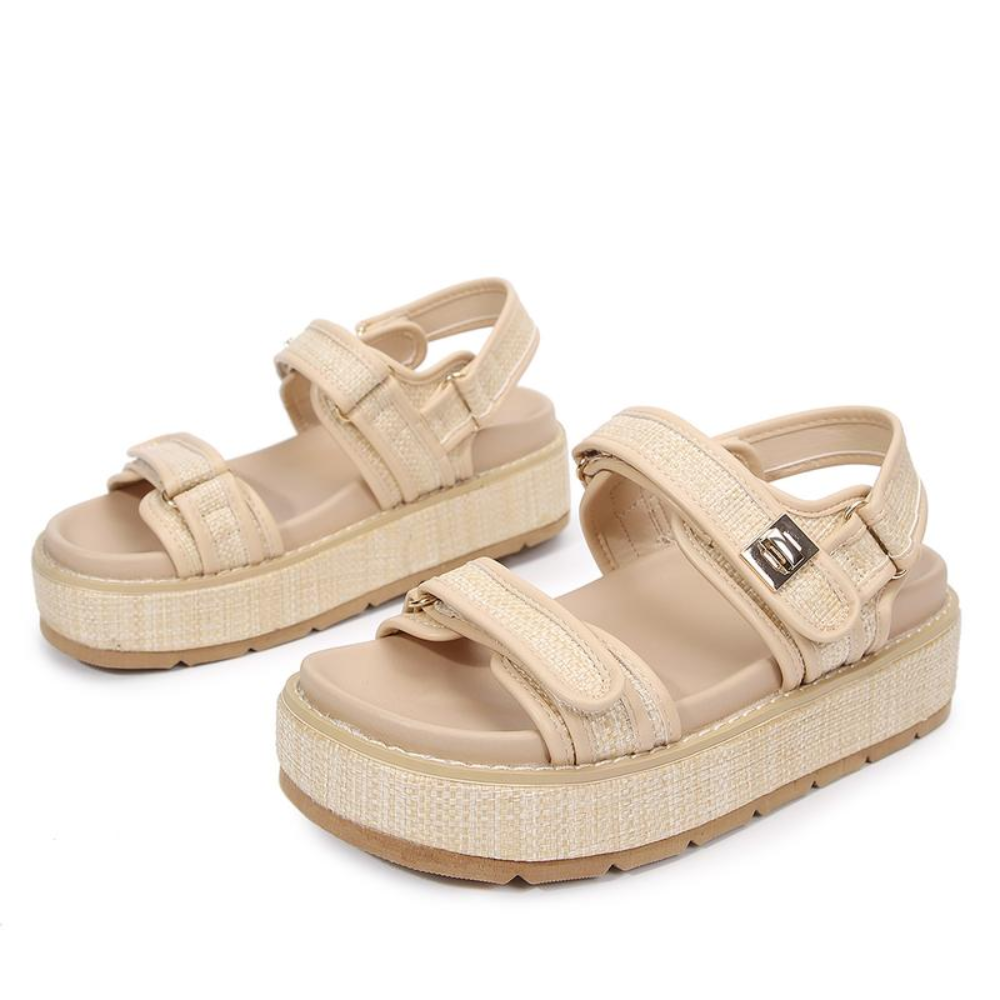 Raffia Buckle Platform Sandals – The Effortless Sandal You'll Wear All Summer