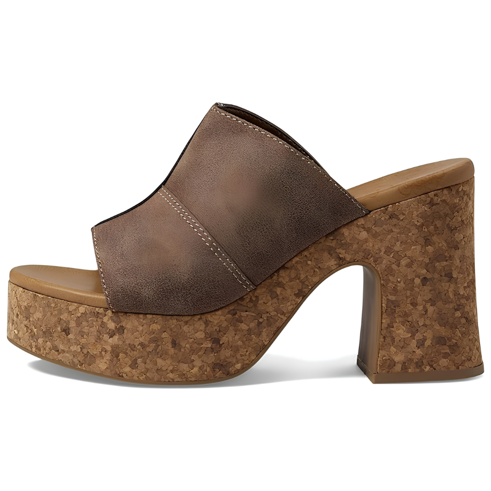 Chunky Cork Platform Mules – Statement Height, Cloud-Soft Steps