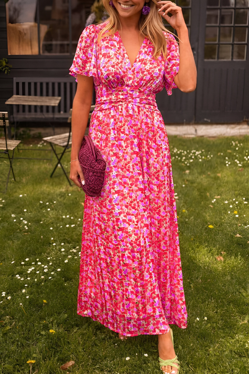 Ava™ | V-hals Maxi-jurk