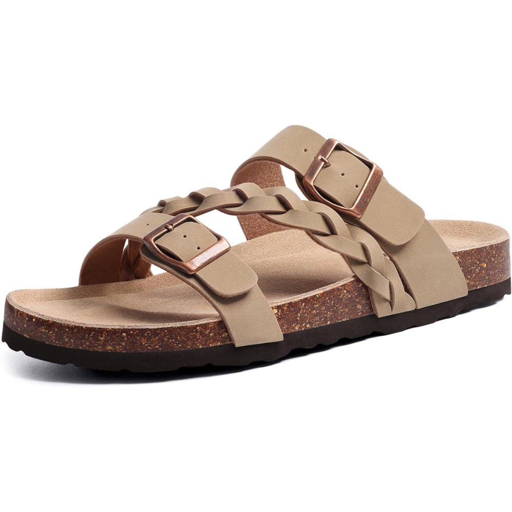 Braided Leather Cork Sandals – Two Straps. One Perfect Fit.