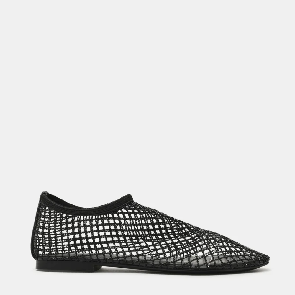 Mino Crystal Mesh Flats