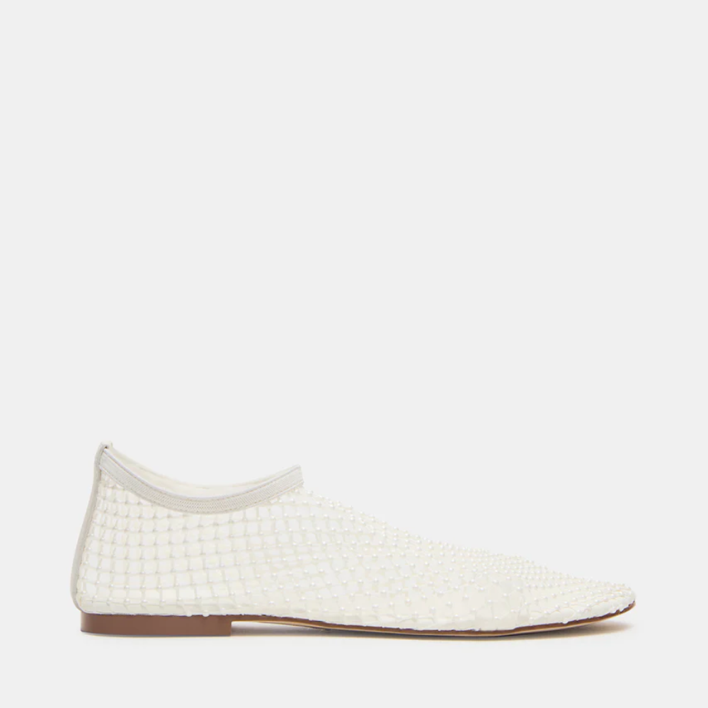 Mino Crystal Mesh Flats