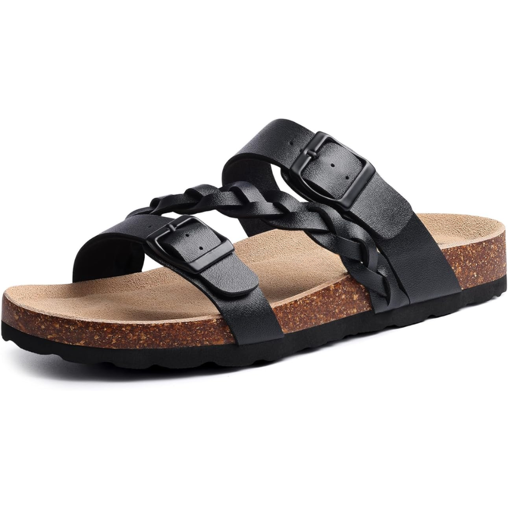 Braided Leather Cork Sandals – Two Straps. One Perfect Fit.