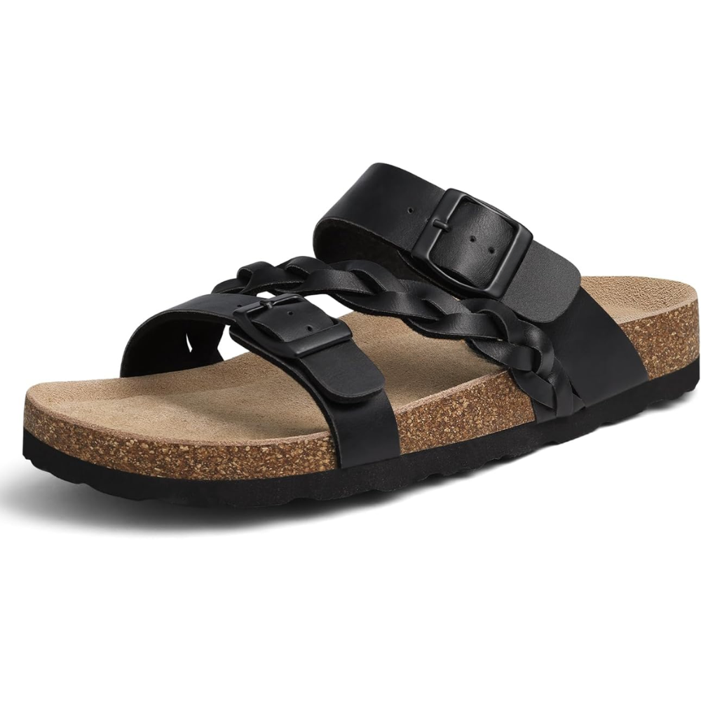 Braided Leather Cork Sandals – Two Straps. One Perfect Fit.