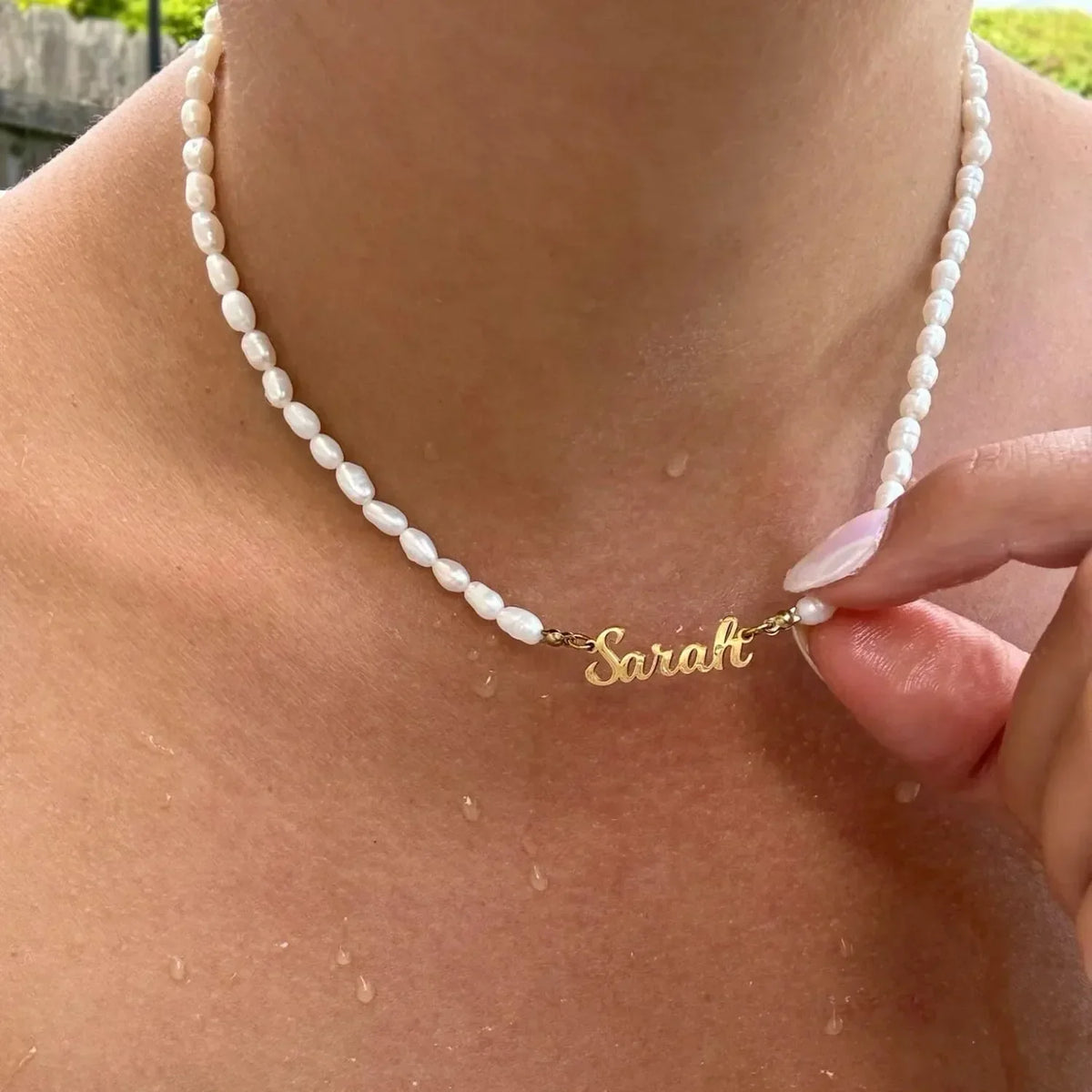 COLLANA PERSONALIZZATA CON PERLE D'ACQUA DOLCE