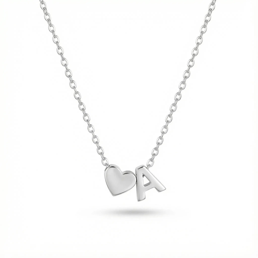 COLLANA CUORE CON INIZIALE