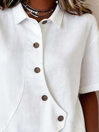 Mila™ | Comfortabele Korte Mouw Blouse