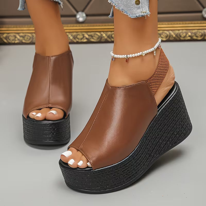Monaco - Slingback Wedge Sandals
