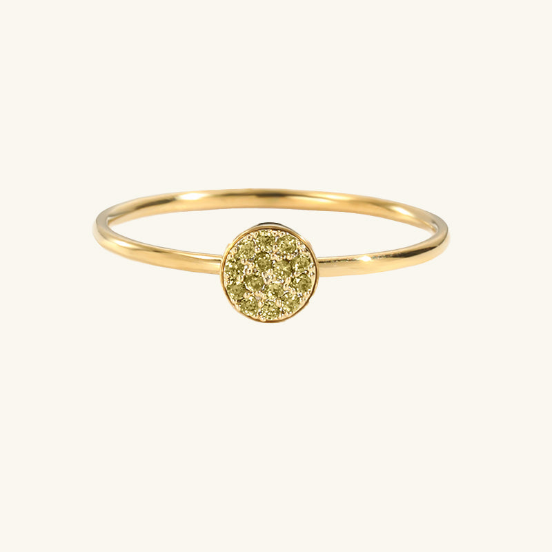Anello classico con pietra del mese di nascita