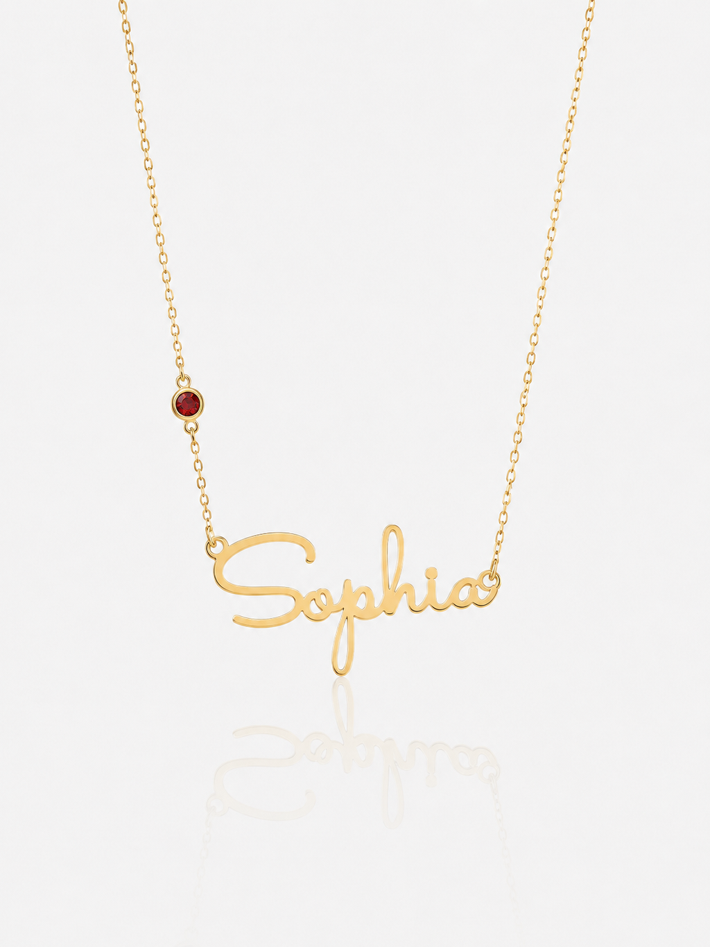 COLLANA PERSONALIZZATA CON NOME E PIETRA DEL MESE DI NASCITA