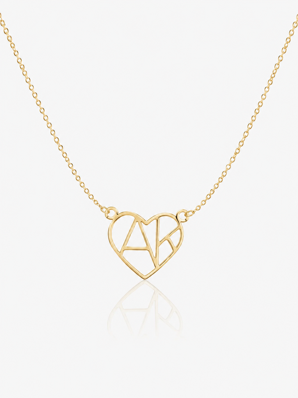 COLLANA CON CUORE E INIZIALE