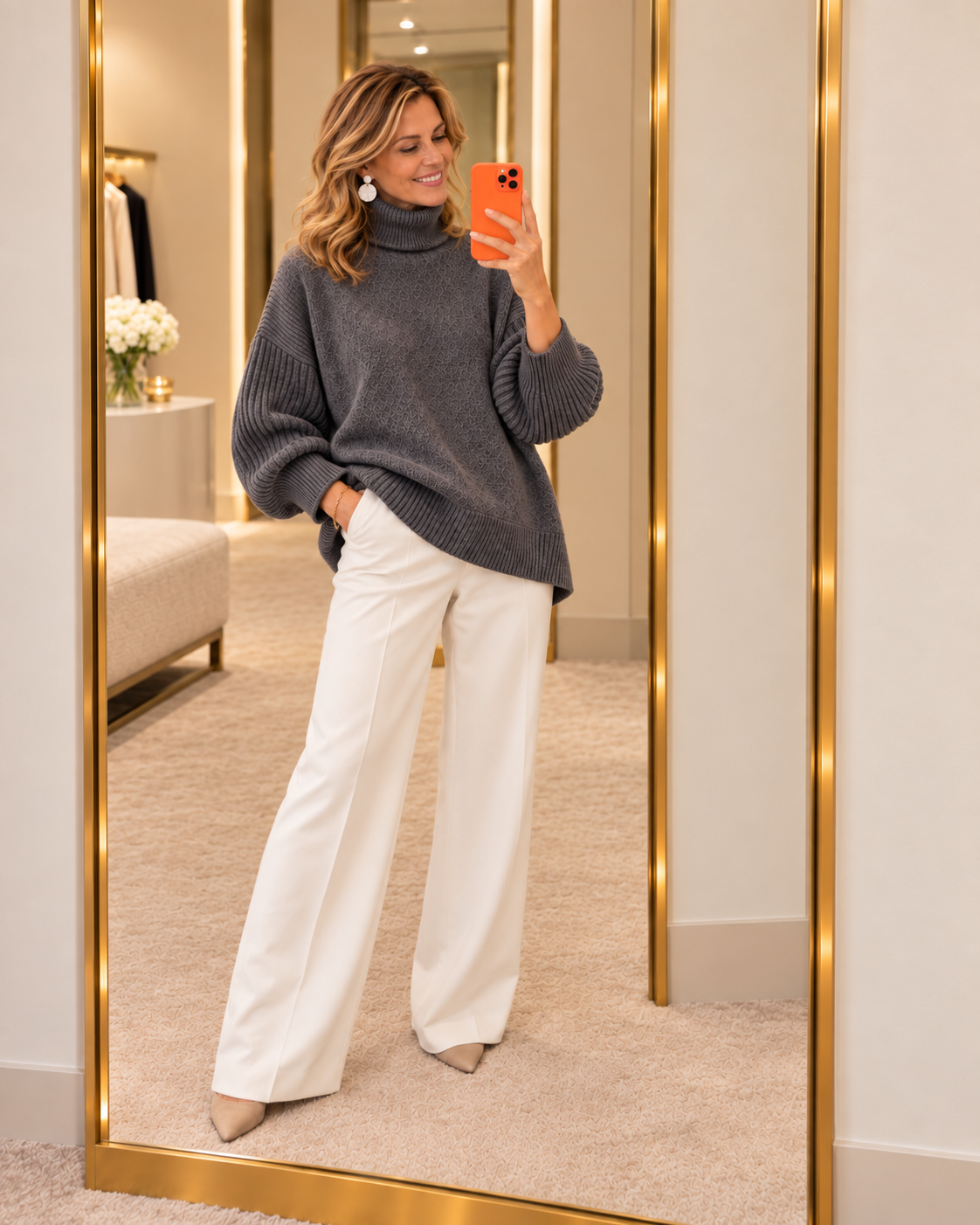 Elise Oversized Turtleneck Sweater