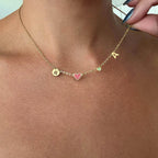 COLLANA CON INIZIALE A FORMA DI CUORE