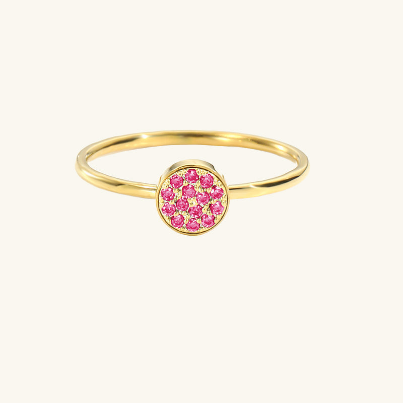 Anello classico con pietra del mese di nascita