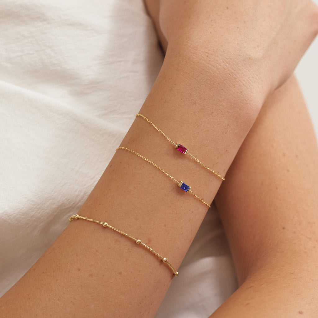 Bracciale con pietra portafortuna