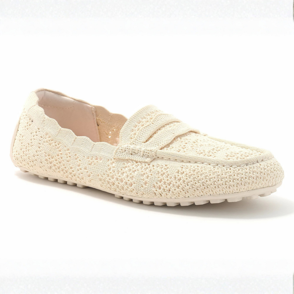Bianca Crochet Knit Loafers – Pure Slip-On Comfort