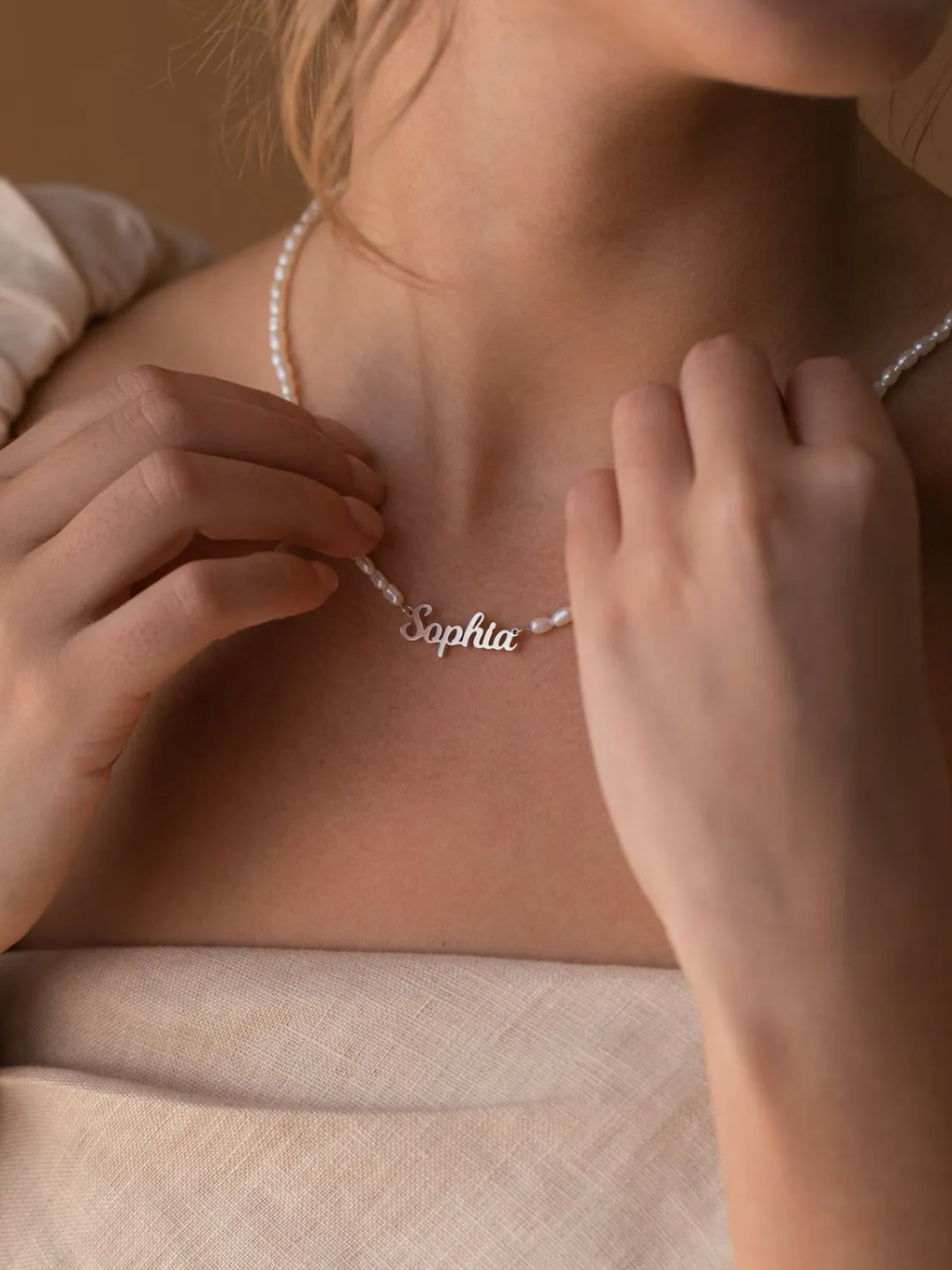 COLLANA PERSONALIZZATA CON PERLE D'ACQUA DOLCE