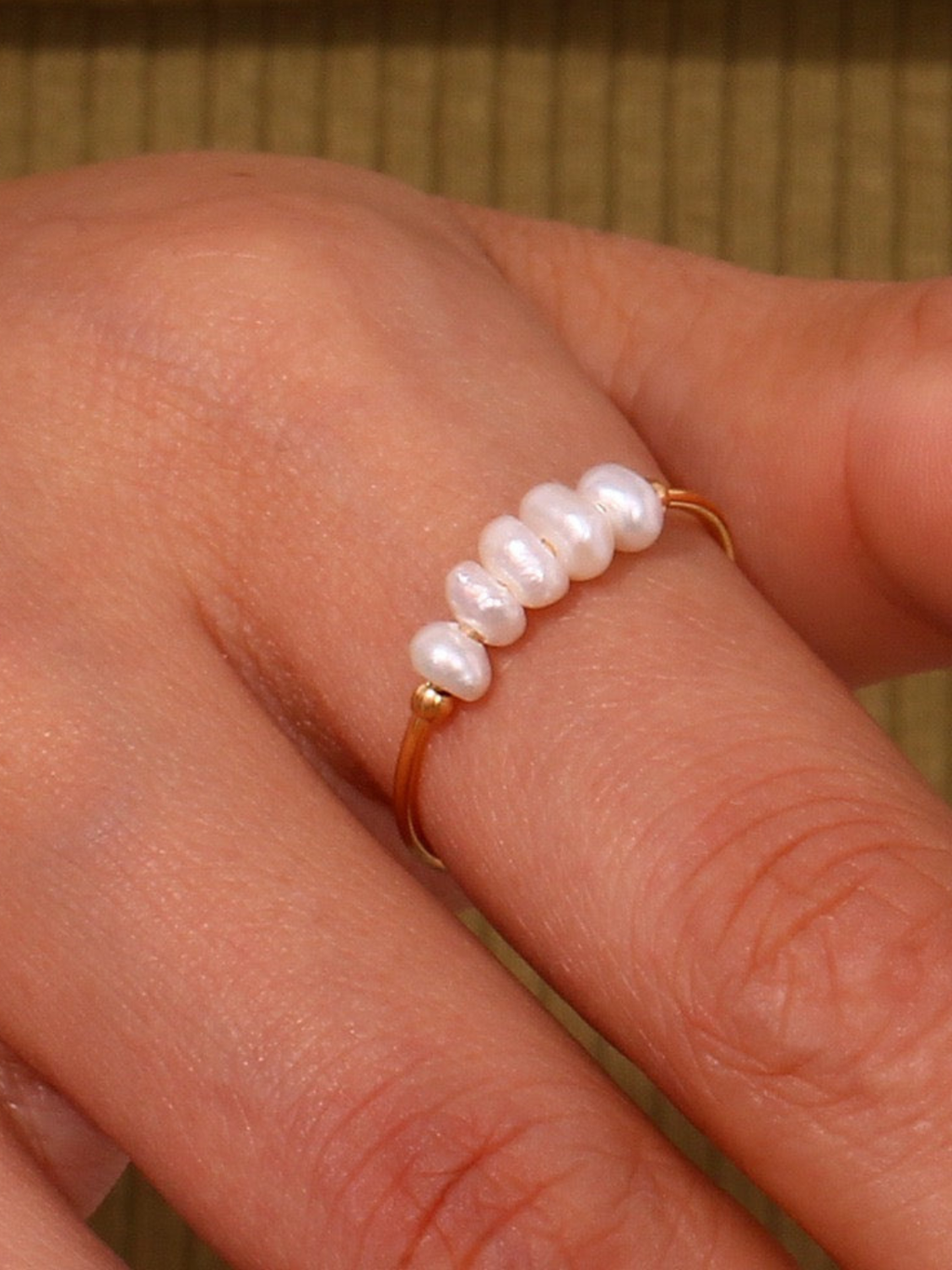 Anello con Perle d'Acqua Dolce