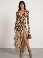 Vestido estampado animal print