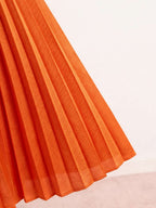 Vestido midi plisado vesta