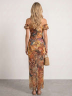Vestido boho estampado floral