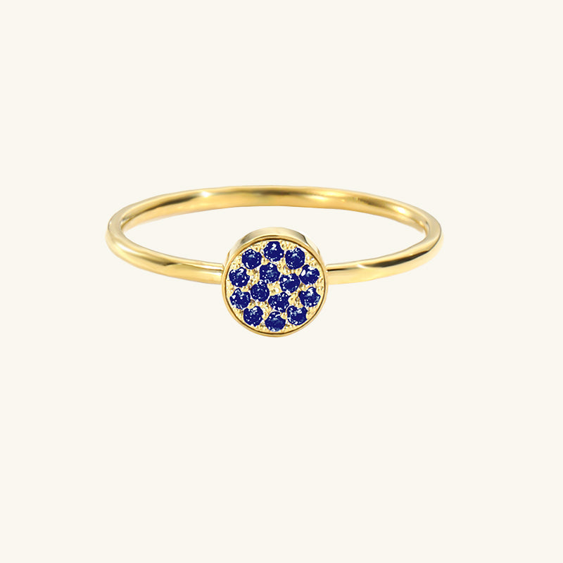 Anello classico con pietra del mese di nascita