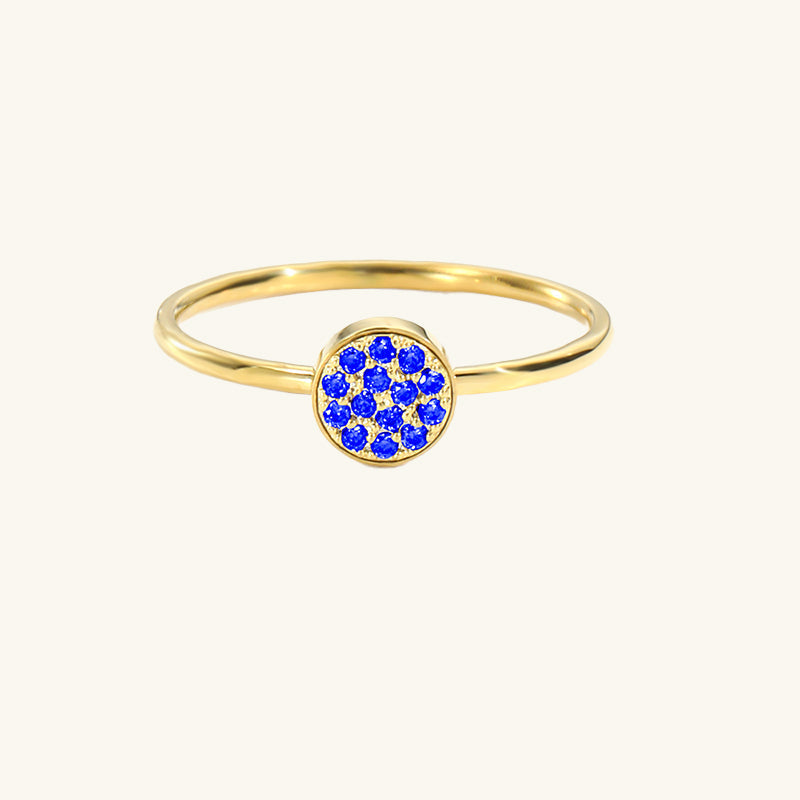 Anello classico con pietra del mese di nascita