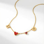 COLLANA CON INIZIALE A FORMA DI CUORE