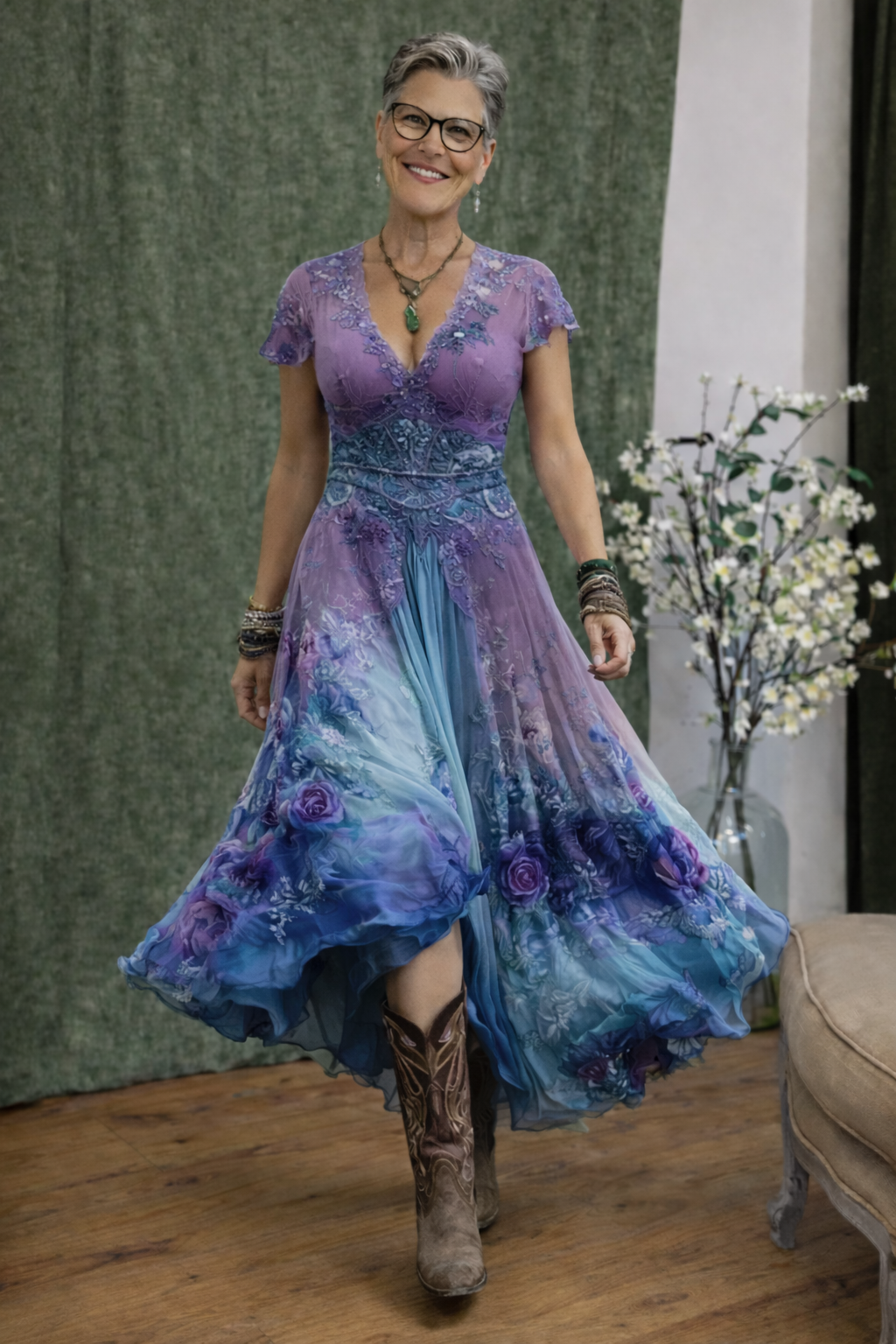 Ingrid™ | Stijlvolle vintage geïnspireerde boho jurk
