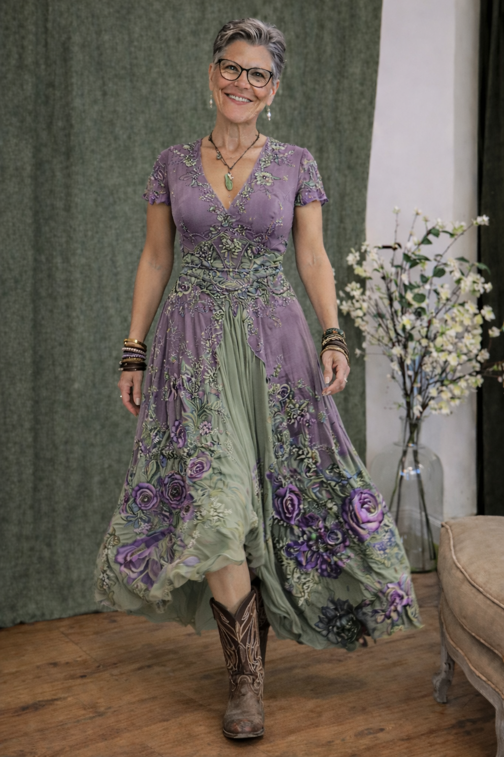 Ingrid™ | Stijlvolle vintage geïnspireerde boho jurk