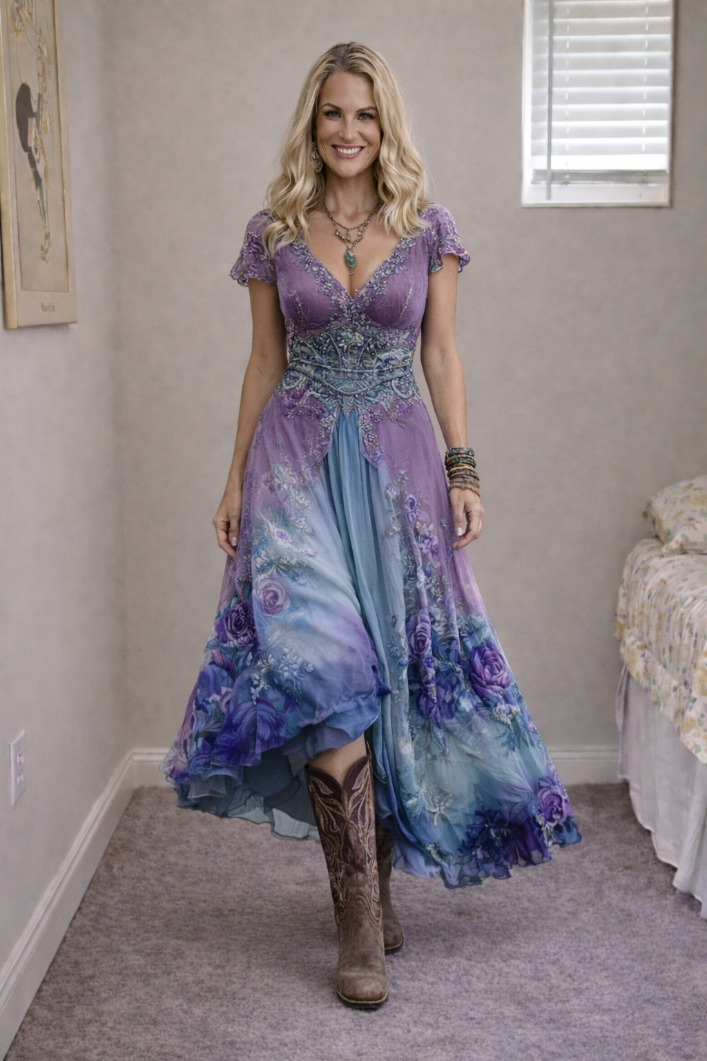 Jullia™ | Stijlvolle vintage geïnspireerde boho jurk