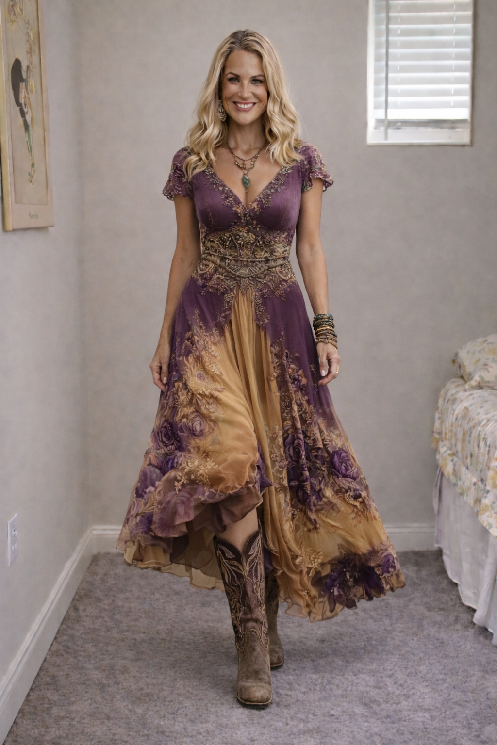 Jullia™ | Stijlvolle vintage geïnspireerde boho jurk