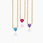 COLLANA CON PIETRA PORTAFORTUNA A CUORE