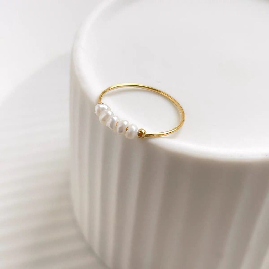 Anello con Perle d'Acqua Dolce