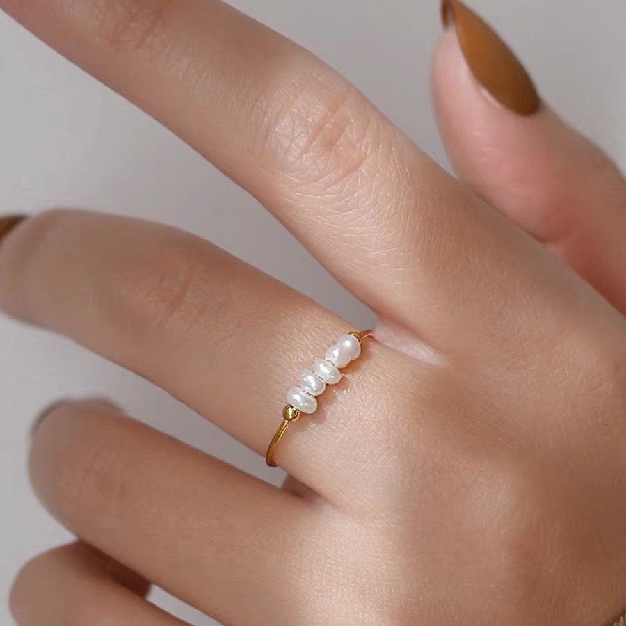 Anello con Perle d'Acqua Dolce