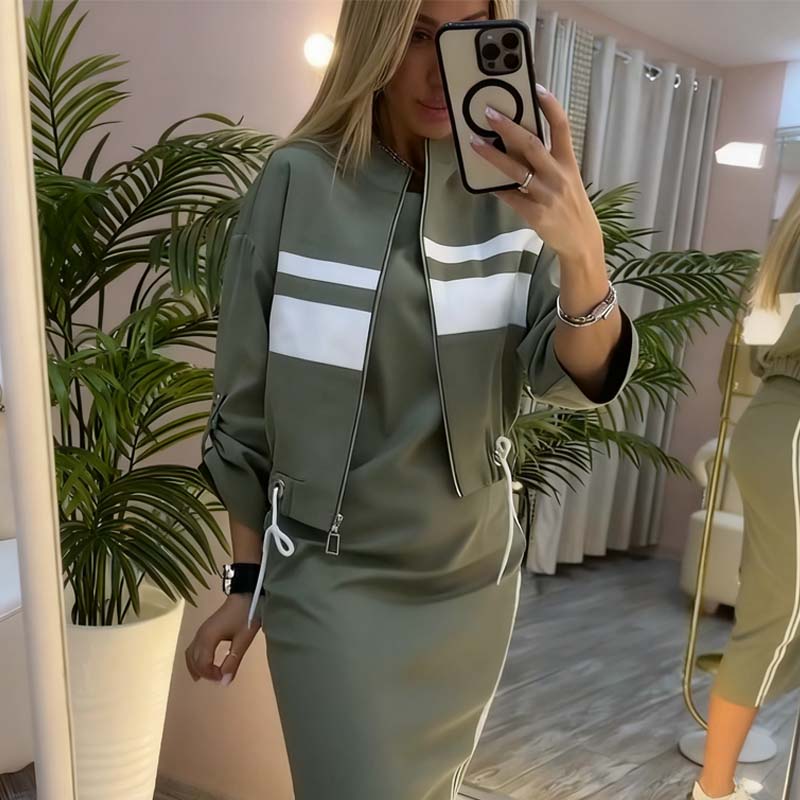 Mire™ | Comfortabele Midi Jurk & Vest
