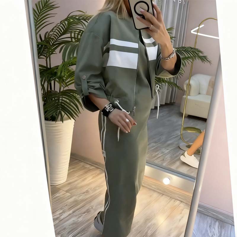 Mire™ | Comfortabele Midi Jurk & Vest