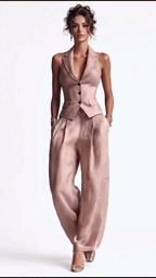 Aime™ | Tweedelige set met V-hals en knoopsluiting